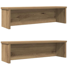 Keukenrekken stapelbaar 2 st 60x15x16 cm artisanaal eikenkleur