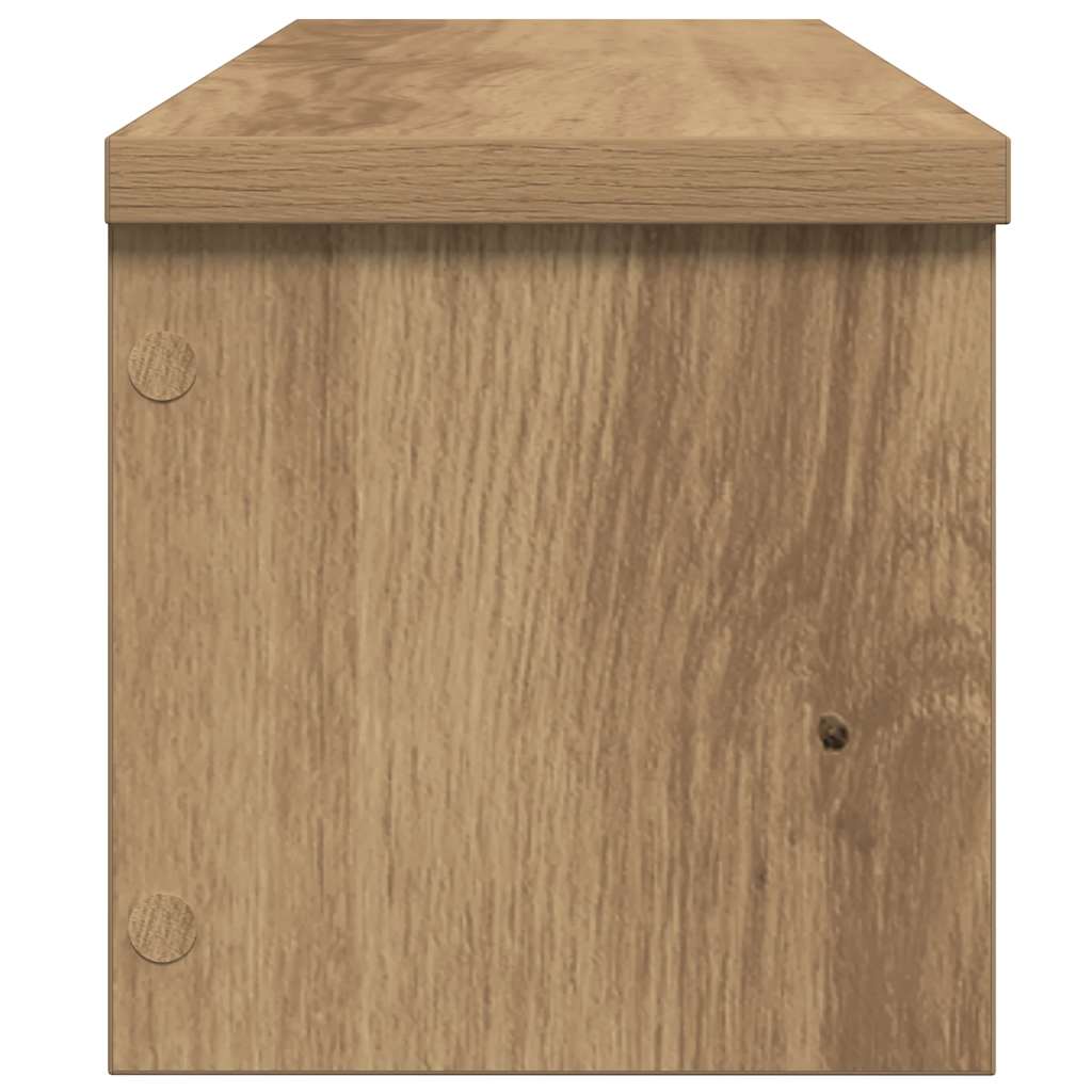 Keukenrekken stapelbaar 2 st 60x15x16 cm artisanaal eikenkleur