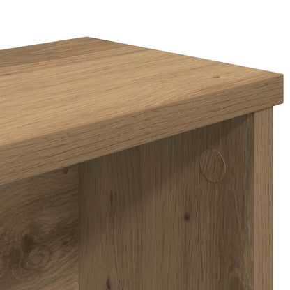 Keukenrekken stapelbaar 2 st 60x15x16 cm artisanaal eikenkleur