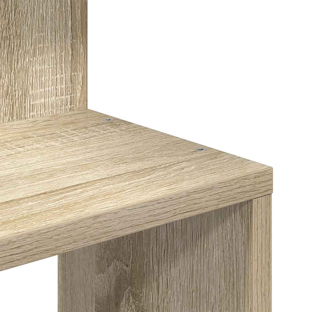 Hoekwandschap 32X32X127,5 Cm Bewerkt Hout Kleurig Sonoma Eiken 32 x 32 x 127.5 cm