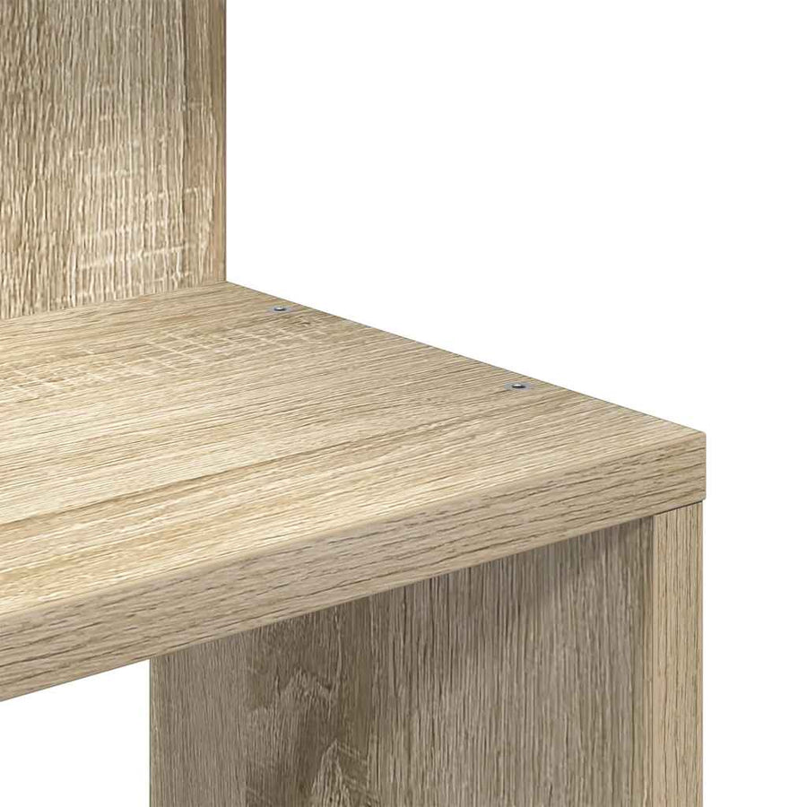 Hoekwandschap 32X32X127,5 Cm Bewerkt Hout Kleurig Sonoma Eiken 32 x 32 x 127.5 cm