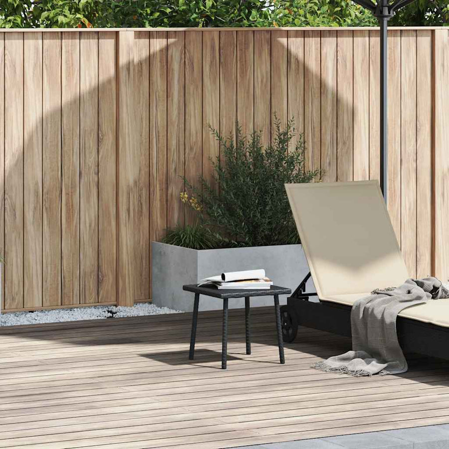 Tuin Salontafel Rechthoekig Poly Rattan 40 x 40 x 37 cm