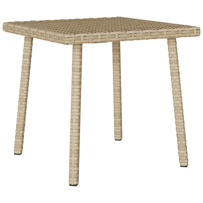 Tuin Salontafel Rechthoekig Poly Rattan 40 x 40 x 37 cm