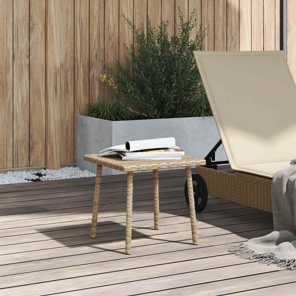 Tuin Salontafel Rechthoekig Poly Rattan 40 x 40 x 37 cm