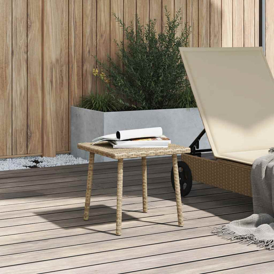 Tuin Salontafel Rechthoekig Poly Rattan 40 x 40 x 37 cm