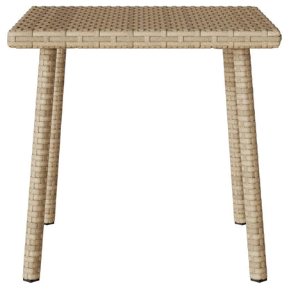 Tuin Salontafel Rechthoekig Poly Rattan 40 x 40 x 37 cm