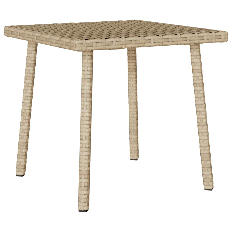 Tuin Salontafel Rechthoekig Poly Rattan 40 x 40 x 37 cm