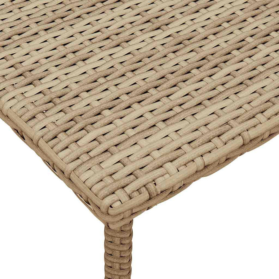 Tuin Salontafel Rechthoekig Poly Rattan 40 x 40 x 37 cm