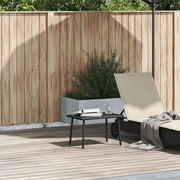 Tuinsalontafel 60x40x37 cm poly rattan zwart