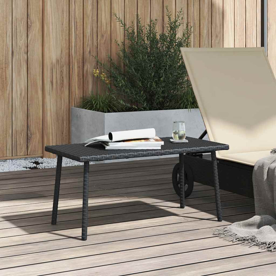 Tuin Salontafel Rechthoekig Poly Rattan 80 x 40 x 37 cm