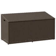 Tuinbox 110x50x58 cm poly rattan bruin