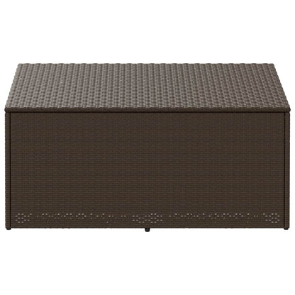 Tuinbox 110x50x58 cm poly rattan bruin