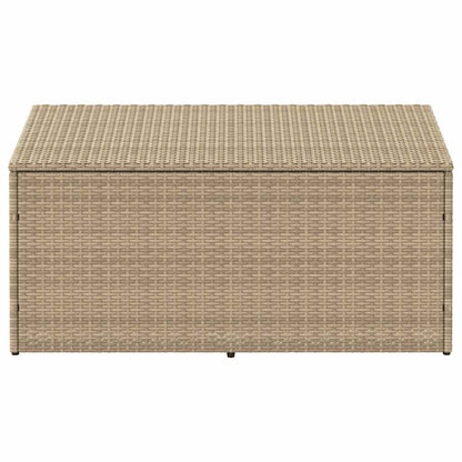 Tuinbox beige 110x50x58 cm poly rattan