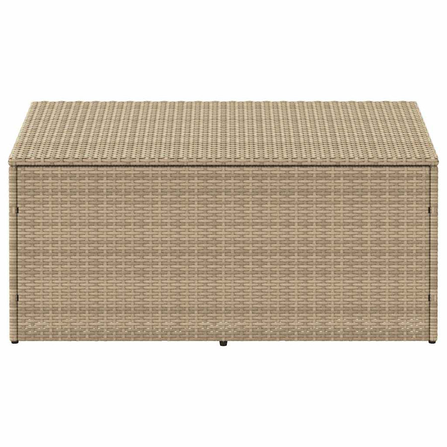 Tuinbox beige 110x50x58 cm poly rattan