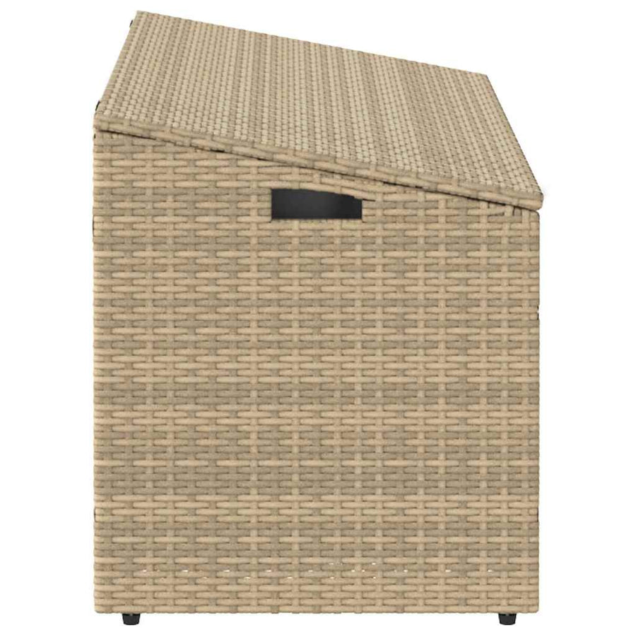 Tuinbox beige 110x50x58 cm poly rattan