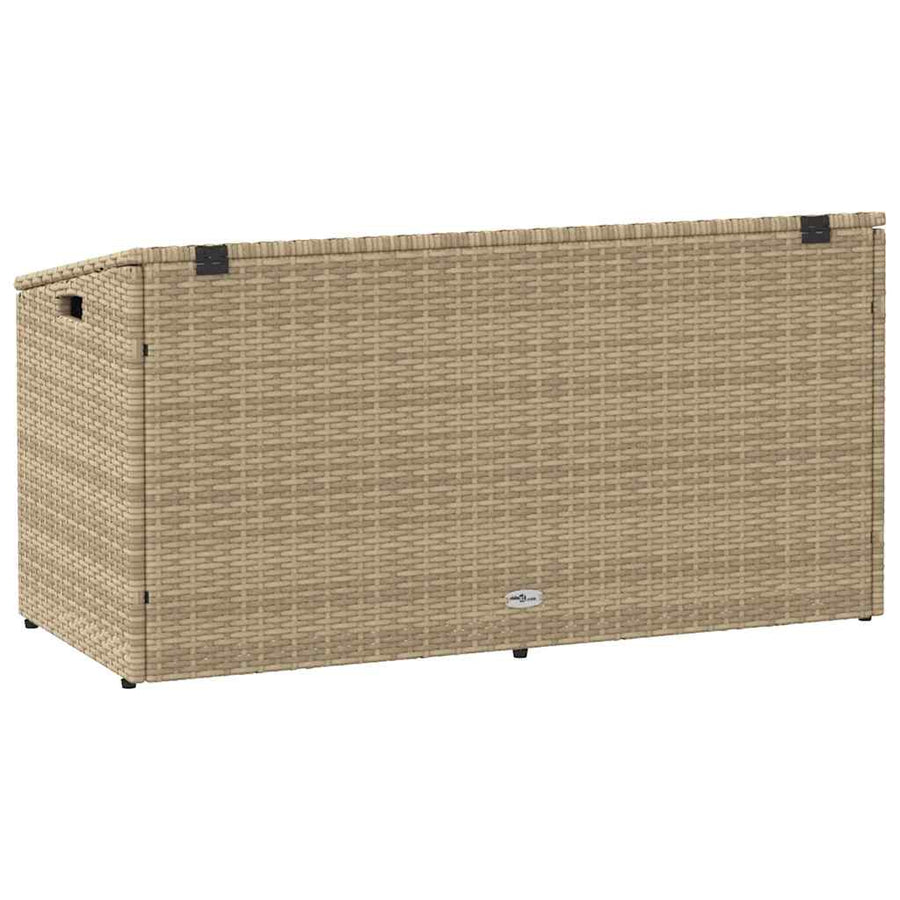 Tuinbox beige 110x50x58 cm poly rattan