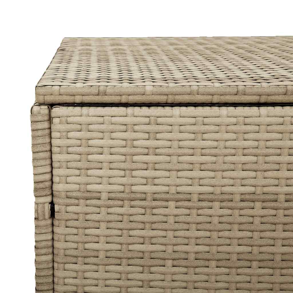 Tuinbox beige 110x50x58 cm poly rattan