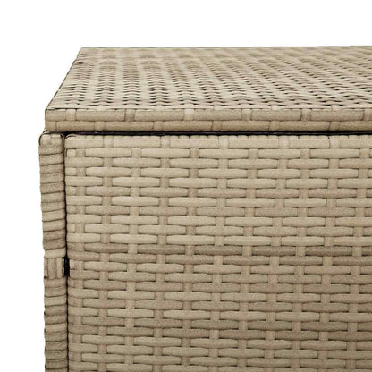 Tuinbox beige 110x50x58 cm poly rattan