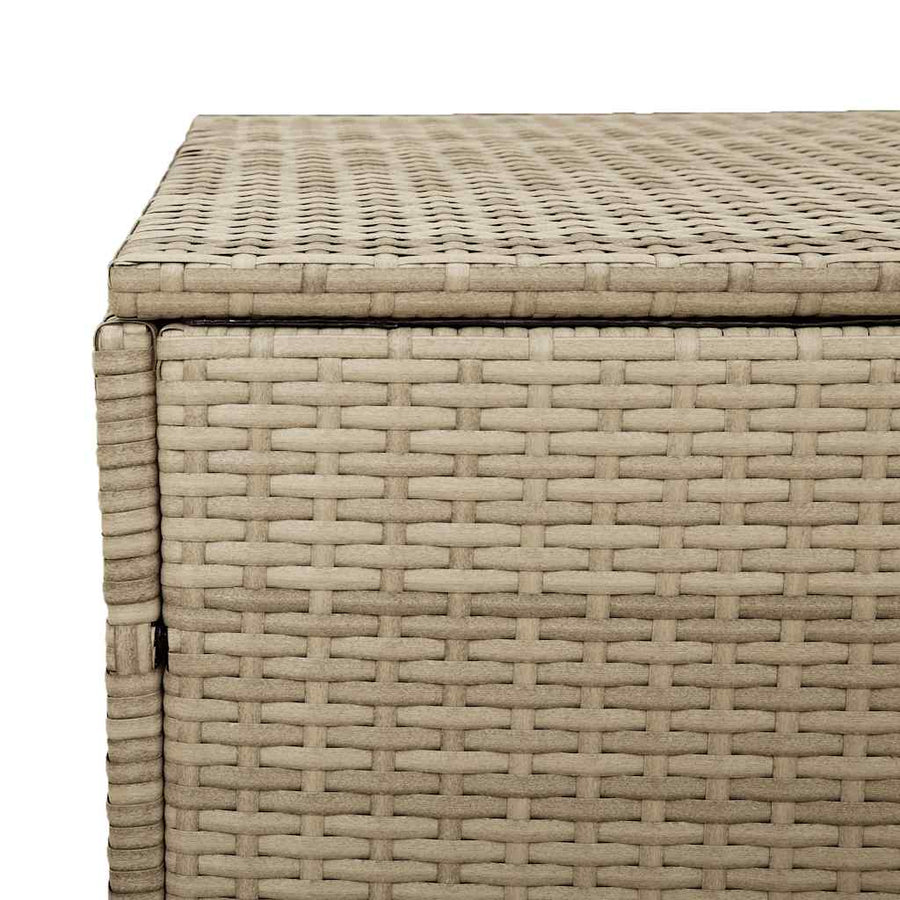 Tuinbox beige 110x50x58 cm poly rattan