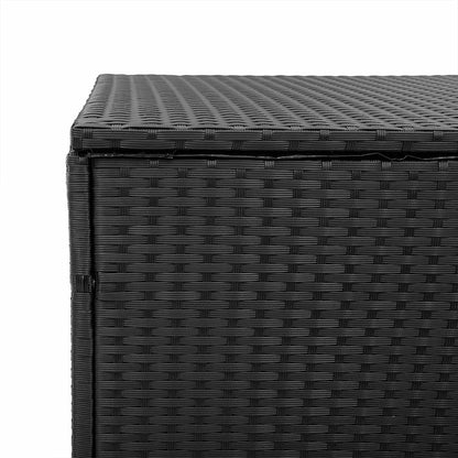 Tuinbox Poly Rattan 220 x 50 x 58 cm Zwart