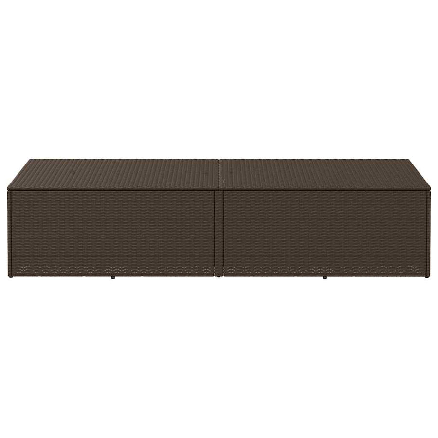 Tuinbox Poly Rattan 220 x 50 x 58 cm Bruin