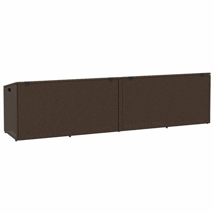 Tuinbox Poly Rattan 220 x 50 x 58 cm Bruin