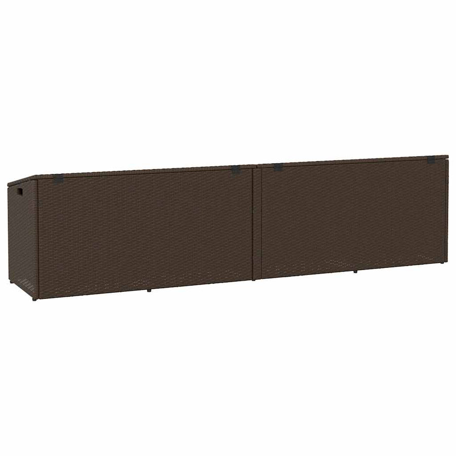 Tuinbox Poly Rattan 220 x 50 x 58 cm Bruin