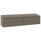 Tuinbox 220x50x58 cm poly rattan grijs