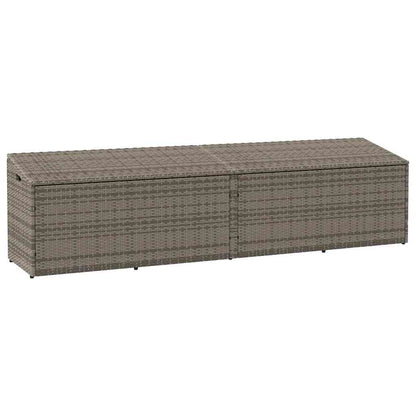 Tuinbox Poly Rattan 220 x 50 x 58 cm Grijs