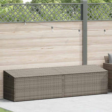 Tuinbox Poly Rattan 220 x 50 x 58 cm Grijs