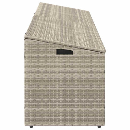 Tuinbox Poly Rattan 220 x 50 x 58 cm Lichtgrijs