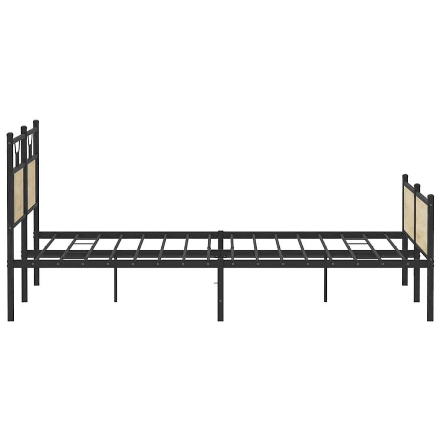 Bedframe zonder matras metaal sonoma eikenkleurig 160x200 cm