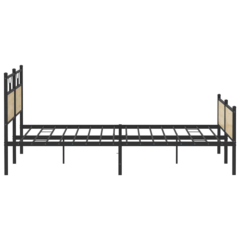 Bedframe zonder matras metaal sonoma eikenkleurig 193x203 cm