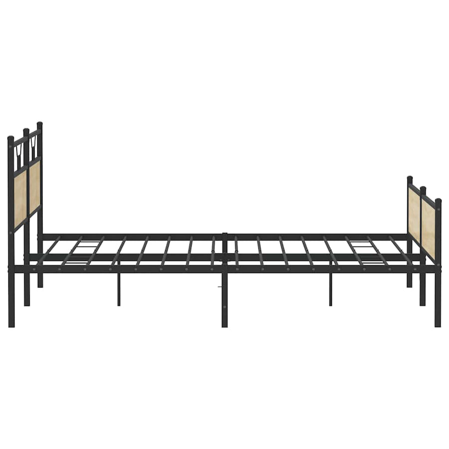 Bedframe zonder matras metaal sonoma eikenkleur 200x200 cm