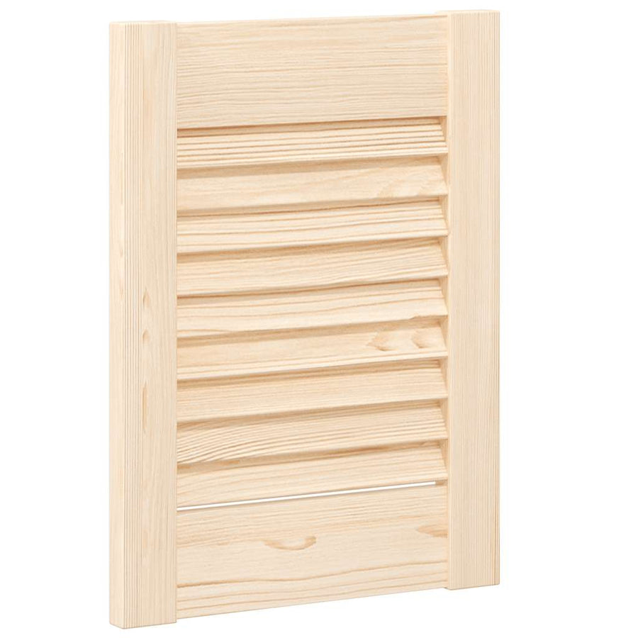 Kastdeur met lamellen 39,5x29,5 cm massief grenenhout