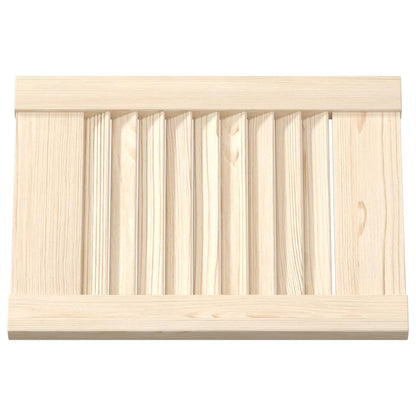 Kastdeur met lamellen 39,5x29,5 cm massief grenenhout