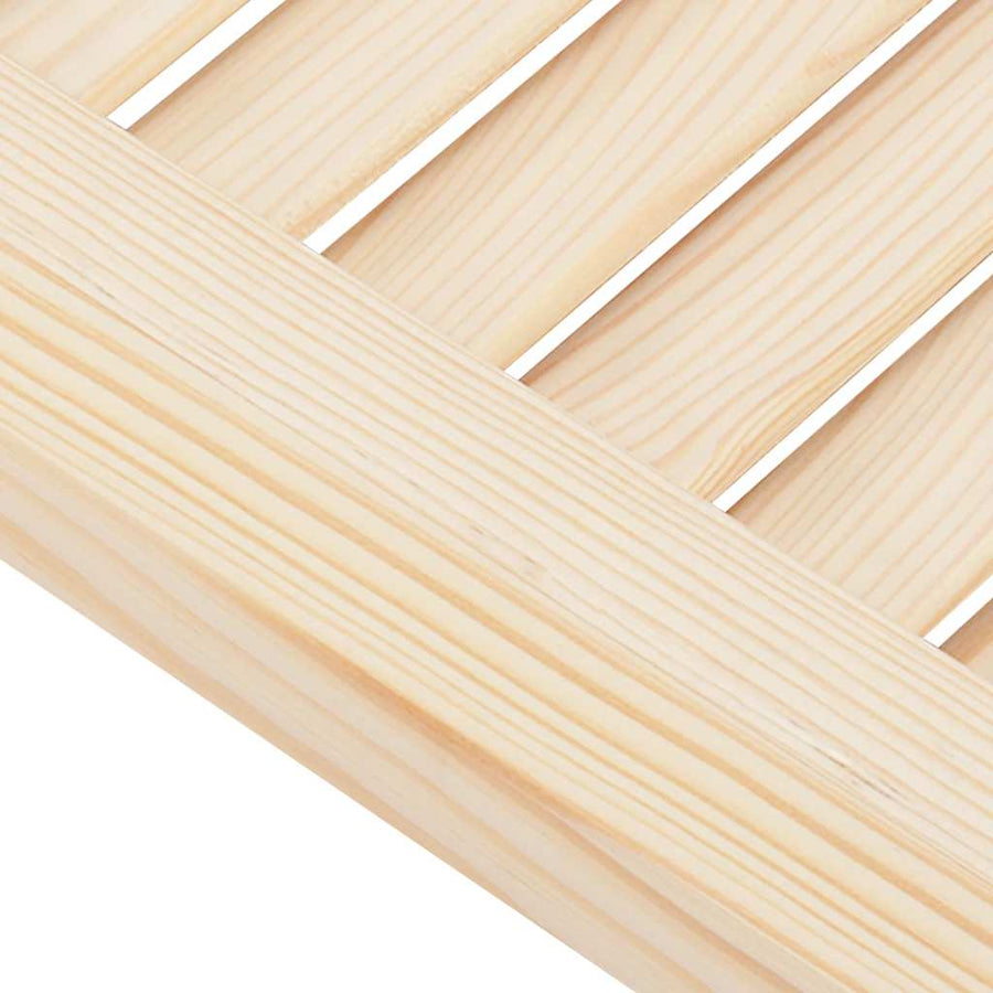 Kastdeuren met lamellen 2 st 39,5x29,5 cm massief grenenhout
