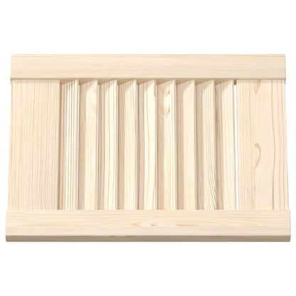 Kastdeuren met lamellen 4 st 39,5x29,5 cm massief grenenhout