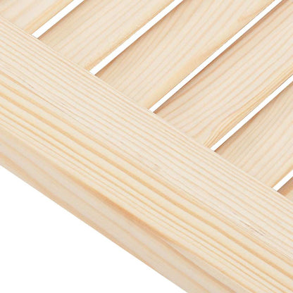 Kastdeuren met lamellen 4 st 39,5x29,5 cm massief grenenhout