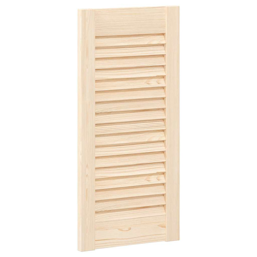Kastdeur met lamellen 61,5x29,5 cm massief grenenhout