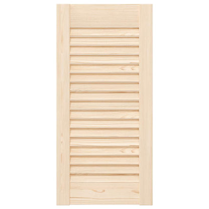 Kastdeur met lamellen 61,5x29,5 cm massief grenenhout