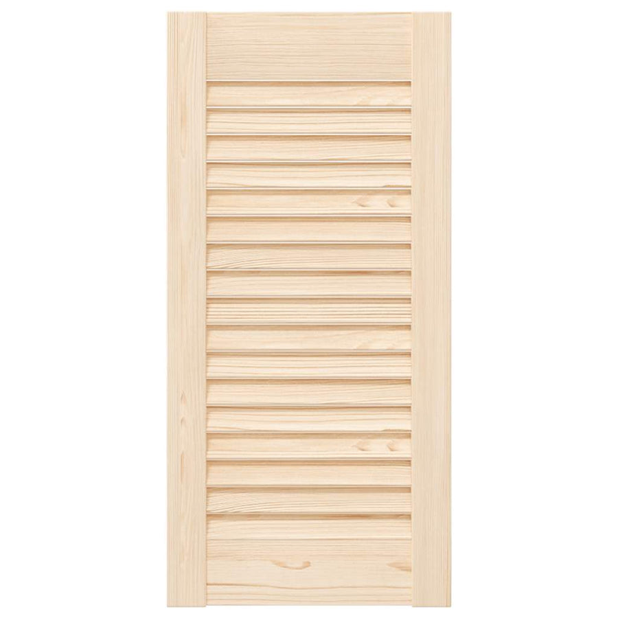 Kastdeur met lamellen 61,5x29,5 cm massief grenenhout