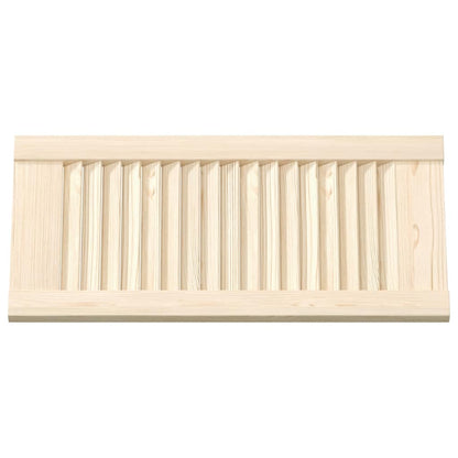 Kastdeur met lamellen 61,5x29,5 cm massief grenenhout
