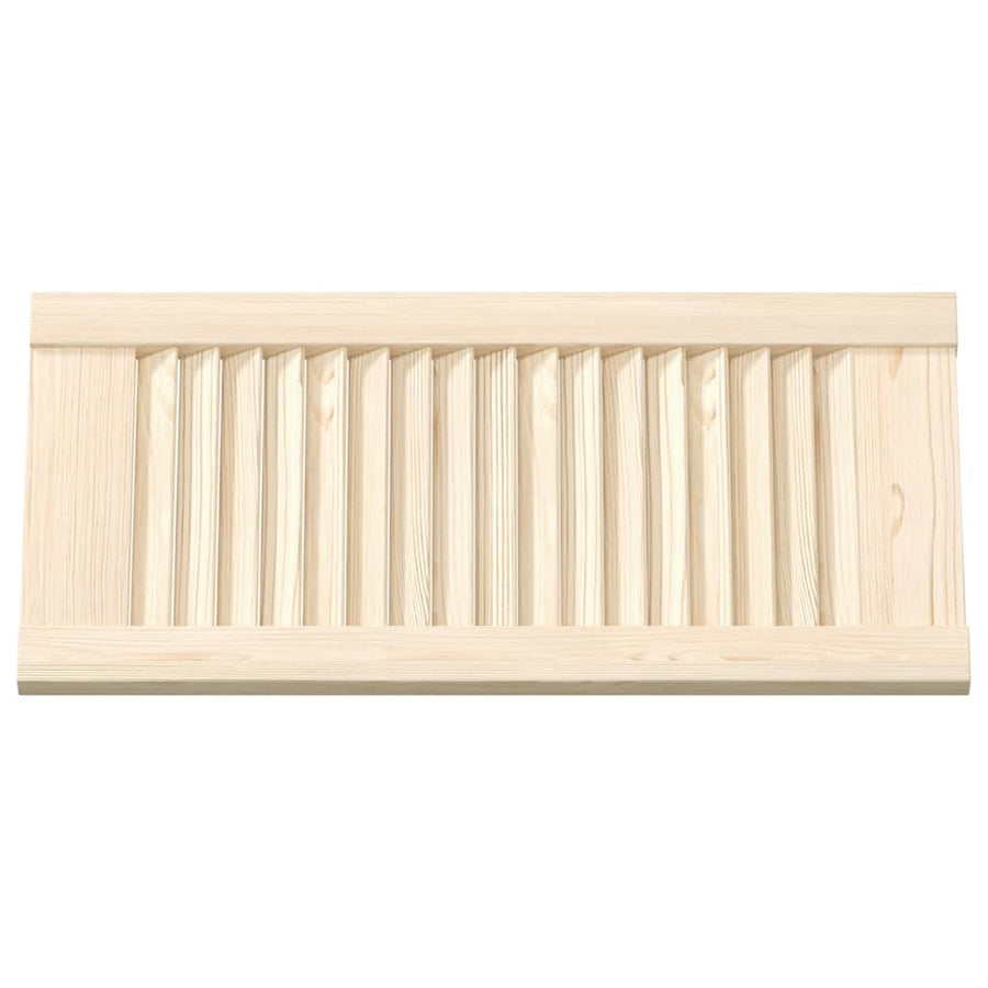 Kastdeur met lamellen 61,5x29,5 cm massief grenenhout