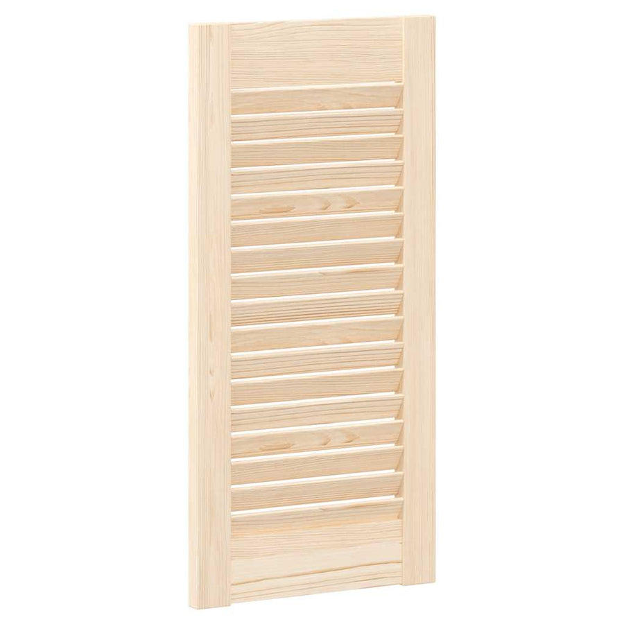 Kastdeur met lamellen 61,5x29,5 cm massief grenenhout