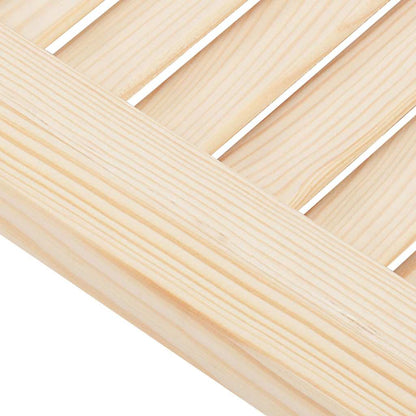 Kastdeur met lamellen 61,5x29,5 cm massief grenenhout