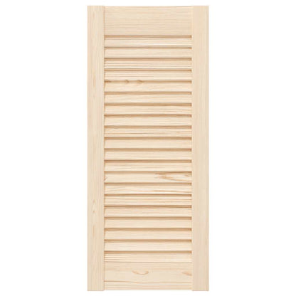 Kastdeur met lamellen 69x29,5 cm massief grenenhout