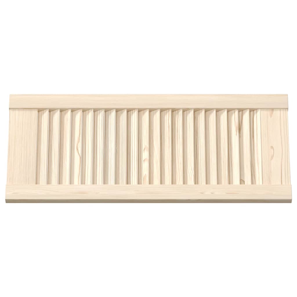 Kastdeur met lamellen 69x29,5 cm massief grenenhout