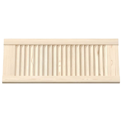 Kastdeur met lamellen 69x29,5 cm massief grenenhout