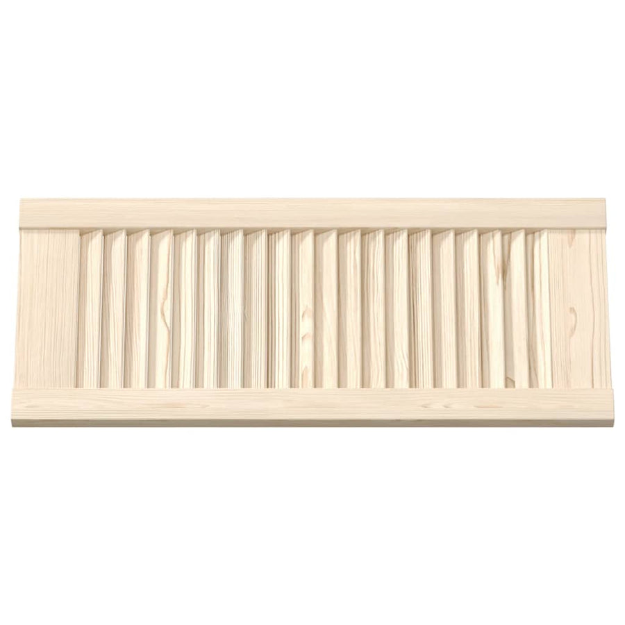 Kastdeur met lamellen 69x29,5 cm massief grenenhout